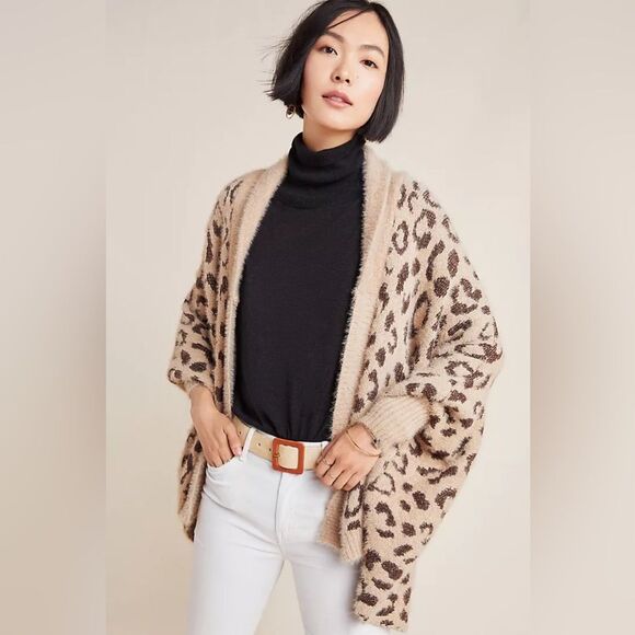 Anthropologie Akemi + Kin Louise Leopard Wrap - Picture 1 of 8